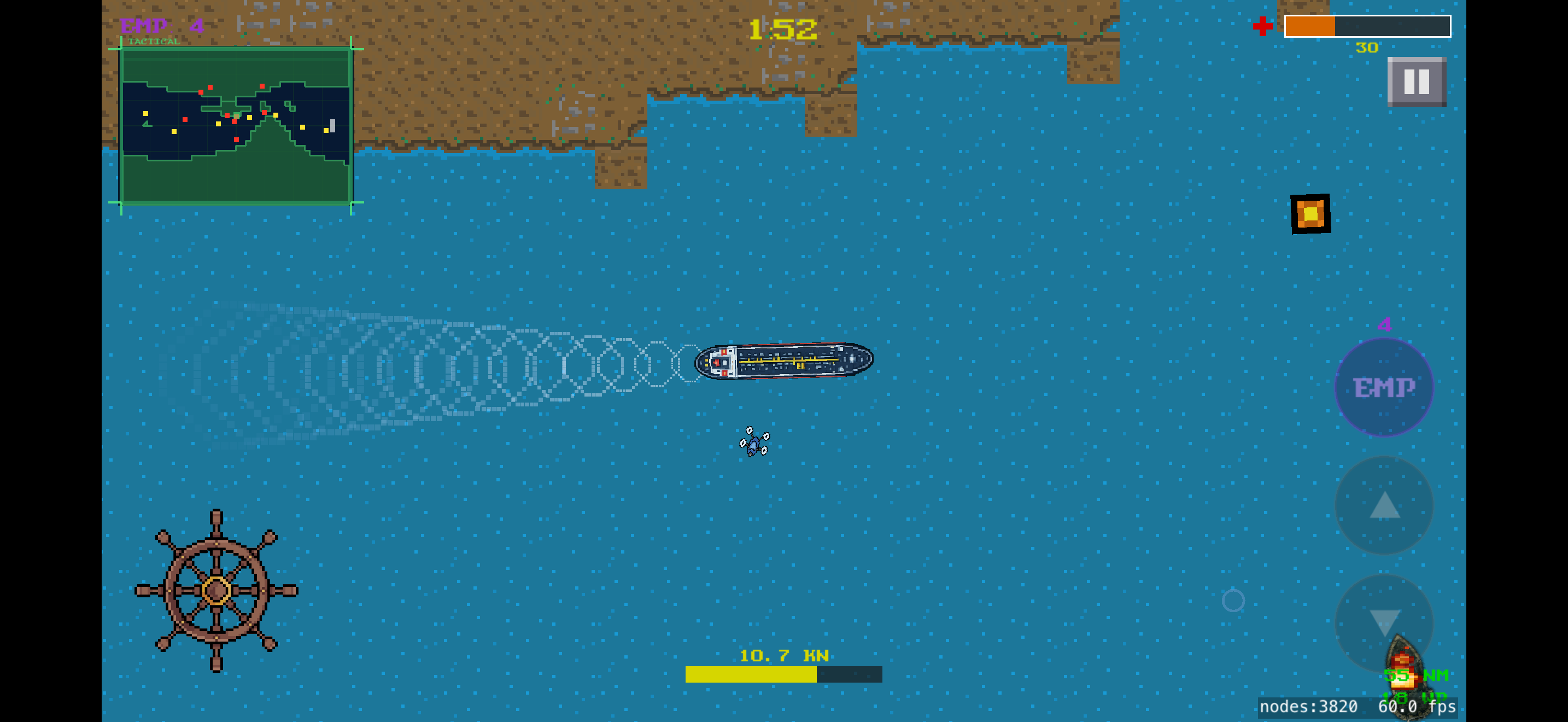 Navigating near the coastline