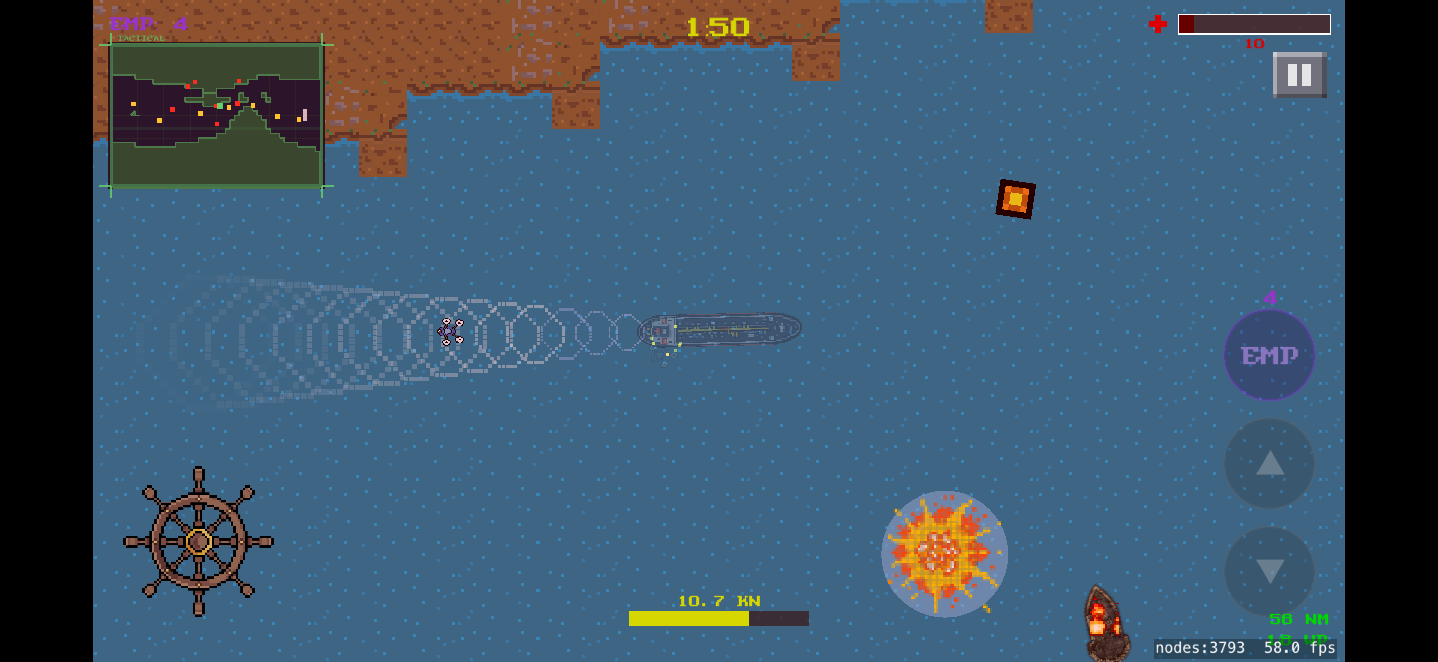 Drone explosion under fire